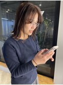 ★ブリーチなしチョコレートブラウンオリーブグリーンココア秋色