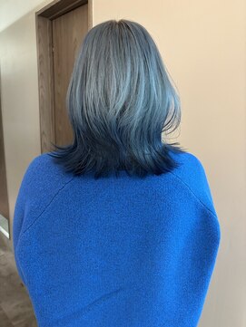 ポノ(po_no) ネイビーブルーグレーグラデーション