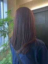 ナナナ パレナ 大津膳所店(nanana parena)&nbsp;ほんのりレッドで叶える縮毛矯正×艶と透明感の上品カラー