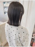 福山美容室caary切りっぱなし外ハネミディアム髪質改善10代20代
