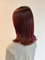 ペスカケイクリエイティブ(PESCA K-CREATIVE)&nbsp;韓国風ディープレッド×艶ミディ