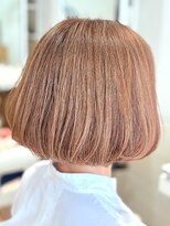 ジル ヘアアンドメイク 恵比寿(JILLE hair&make)&nbsp;暖色オレンジブラウン40代50代大人ボブ丸みボブワンレン内巻き