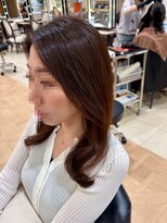 メゾンブラン アヴェダ(Maison Blanc AVEDA) ニュアンスレイヤー セミロング ゆるウェーブ コテ巻き風パーマ