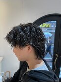 【縦落ちスパイラル】 センターパートウルフ