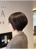 丸み大人ショートボブ静岡藤枝清水