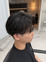リアリクス(REALIX)&nbsp;刈り上げニュアンスパーマ毛流れセンターパート大宮メンズ