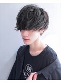 前髪長めマッシュ ツイストスパイラル