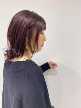 ネイロ 錦糸町(NeiRo) エアリーミディショートパーマ黒髪カタログホワイトアッシュ