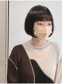 ミニボブ ワイドバング