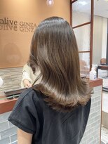 透明感カラーが大人気