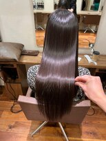 キュア 表参道(CURE)&nbsp;黒髪/グレージュカラー/ココアベージュ/ヘルシーロング[表参道]