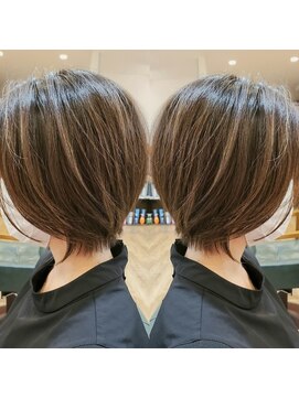 リッチ 菊名店(Rich) ナチュラルボブ×ハイライトカラー30代40代