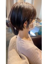 ボニークチュールドットエス(.S)&nbsp;丸みショート・白髪ぼかし・明るい白髪染め・◎30代40代50代60代