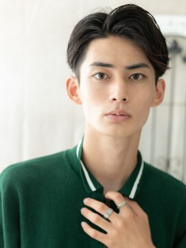 モッズヘアメン 札幌月寒店(mod's hair men) ツーブロック刈り上げ七三分け好感マッシュヘアe札幌月寒