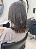 ハイライトカラーイルミナカラー脱白髪染めグレージュアッシュ