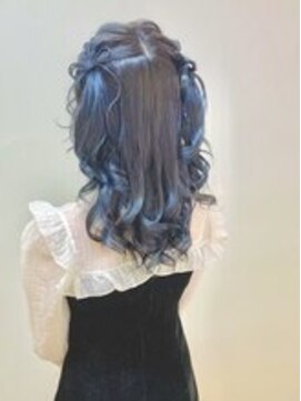 ディア(.eer) ライブヘアセット // リボン × ツインテール × ハーフアップ