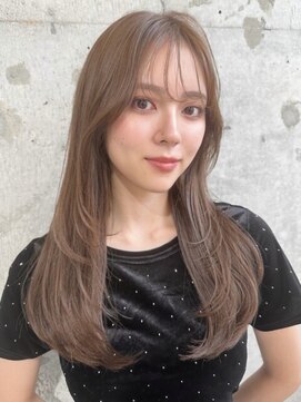 プアメリア 名古屋(Puamelia) トリートメント ブリーチなしダブルカラー 前髪縮毛矯正