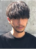 無造作パーマ波巻きパーマ波巻きスパイラルパーマツーブロック