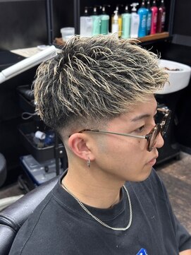 メンズジョイ マツエ(men's joy MATSUE) ブリーチメッシュ(松江/出雲/メンズカラー/ブリーチ)