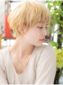 ハイトーンカラー韓国風小顔マッシュパーマh3上尾10代20代30代