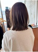 ロブボブレイヤー簡単スタイリング透明感カラー髪質改善縮毛矯正