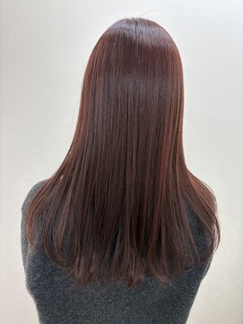 アールモンドヘア新世界 【北見】#ピンクブラウン#髪質改善カラー#ピンクカラー