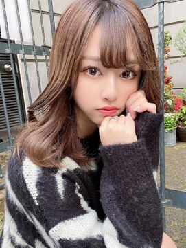 アフロートフクオカ(AFLOAT FUKUOKA) 【NEW OPEN】 小顔前髪あり後れ毛サイドバングメルティカラー