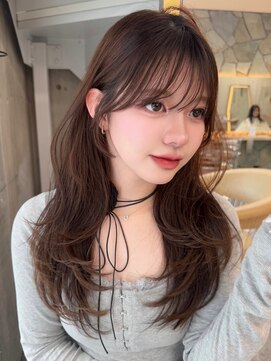 サイン 渋谷(SIGN) 韓国ヘアトレンドレイヤーカット×透明感カラー