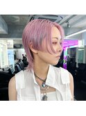 ボブウルフハイトーンカラー
