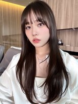 ミンクス渋谷スマートサロン(MINX shibuya smart salon) 【MINX】顔周り似合わせカット+デザインカラーベージュ_渋谷