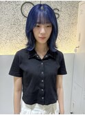 ☆艶感ネイビーブルーで大人可愛く