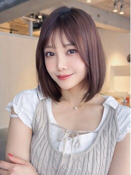 アグ ヘアー アララト 長崎銅座町店(Agu hair Ararat)の写真/髪質を見極めあなたに合った施術を提案!クセ毛が扱いやすい万能ヘアに!職人技に感動!朝のSetが楽に[銅座町]