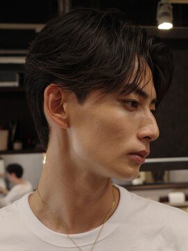 アンサー 渋谷(ANSWER) シースルーセンターパートフェザーパーマ毛流れ髪質改善縮毛矯正