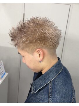 ゴールドシブヤ(GOALD SHIBUYA) スパイキーショート プラチナベージュ