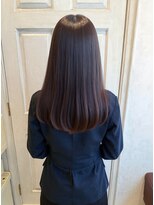 アロマ ヘアルーム 池袋店(AROMA hair room)&nbsp;小顔/ダークアッシュ/ラベンダーブラウン/ロングストレート/上品