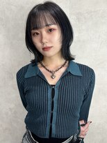 ルノン(LUNON)&nbsp;暗めカラーグランマッシュデザインカラーフェイスフレーミング