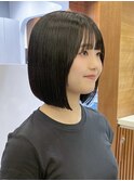 タッセルボブ/レイヤーボブ/顔周りカット/縮毛矯正/髪質改善原宿