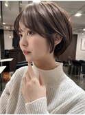ショートショートヘア大人ショート耳掛けショートショートボブ