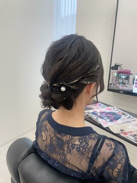 クロス ツー(COROSS2) ヘアセット/ゆるふわ/上品/大人かわいい/金箔/お呼ばれセット