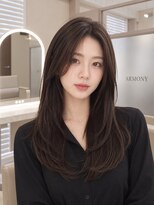 メラ 原宿(MELA) 【韓国レイヤーカット】暗髪でも艶っぽく柔らかいロングヘア