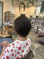 ボンドヘアステージ 良福寺店(BOND hair stage)&nbsp;大人丸みショートボブ×アッシュグレージュ