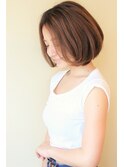 30代40代５０代６０代大人可愛く決まるひし形ボブ