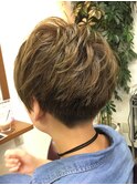 【amule hair】オシャレ2ブロック女子★クールマットアッシュ