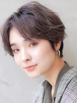 ソーコ 渋谷(SOCO)&nbsp;小顔　大人かわいいイルミナカラーの丸みショート