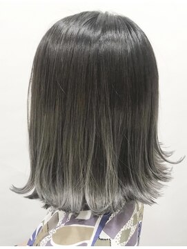 ヘアリゾート エーアイ 浅草橋店(hair resort Ai) 外ハネダークブルーグレイカラー【Ai浅草橋】