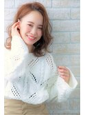 伸ばしかけ小顔ネイビーカラーのマニッシュ美髪フレンチボブ