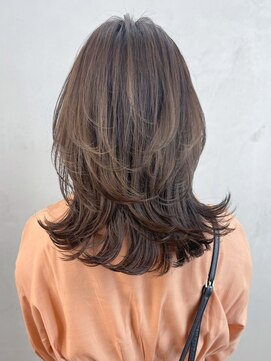 アルバム 銀座(ALBUM GINZA) オリーブレイヤー_セクションカラーペールベージュ_ba392861