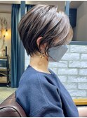 絶壁解消/ひし形/前下がり/大人ショートボブ/30代/40代★西★