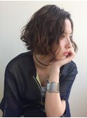 外国人風◇大人のウェーブパーマ◇ショートボブ