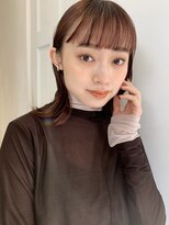 ガーデンエン 表参道(GARDEN eN)&nbsp;オレンジブラウン肩ハネミディアムヘア